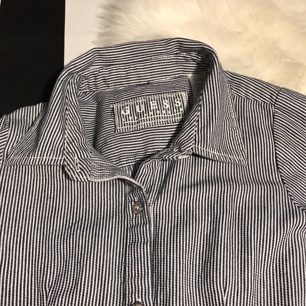 Guess Los Angeles Girls Striped Dress with belt A2 - Picture 3 of 6